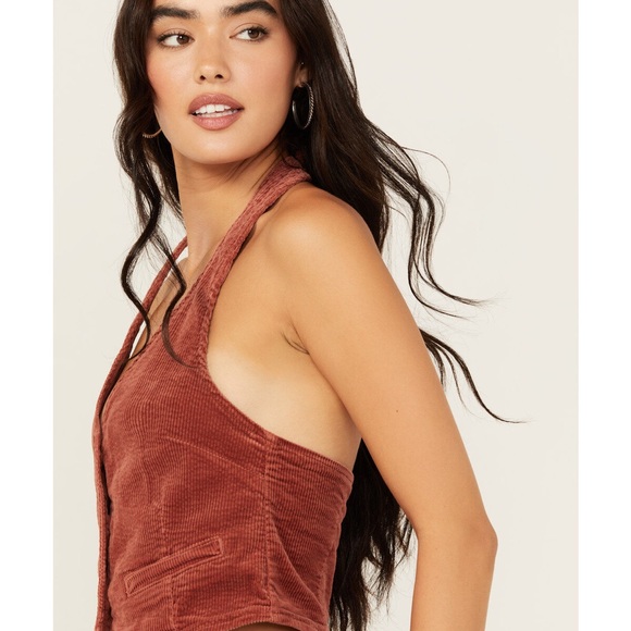 ROLLA'S Rust Crop Vest - Picture 2 of 6